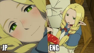 Delicious in Dungeon but just Marcille & funny bits | Episode #12 JP vs ENG