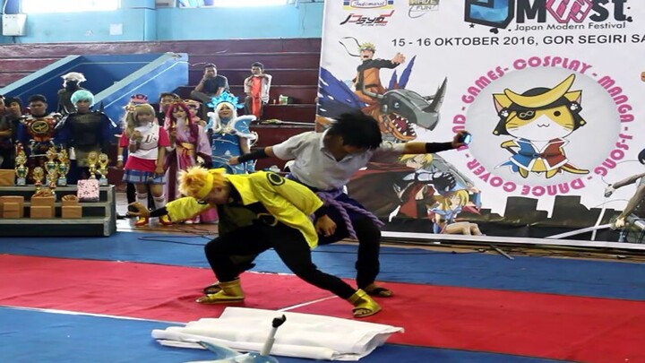 Juara 1 JMOST Cosplay Team Competition - Naruto vs Sasuke (Rei & Sada)