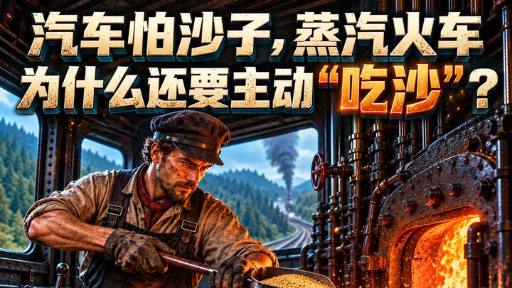 Cars are afraid of sand, so why do steam locomotives actively “eat” it?
