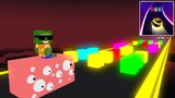Dancing Road Color Ball Run Challenge - Minecraft Animation Monster School