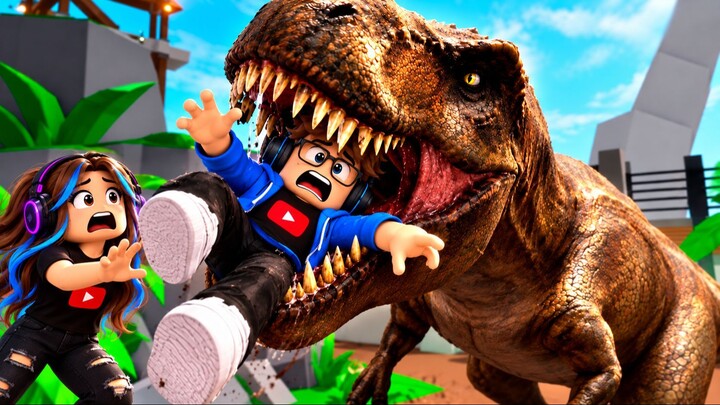 T-REX ESCAPOU NO UPDATE BROOKHAVEN (ROBLOX)