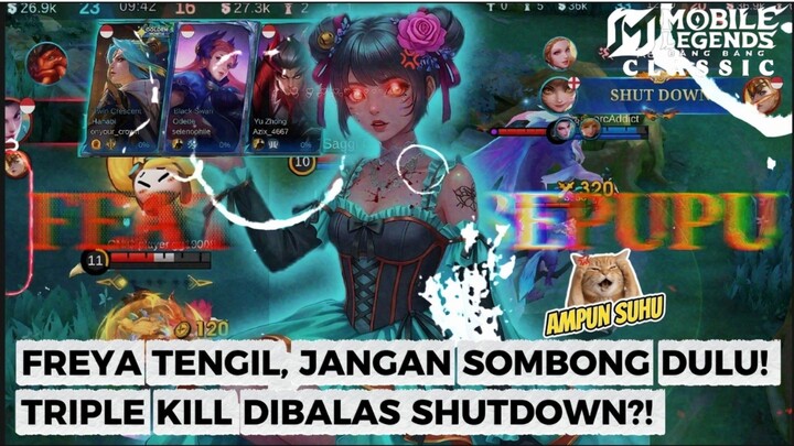 TRIPLE KILL Bukan Jaminan WIN! 🔥 WANWAN & TRIO SEPUPU Bungkam  FREYA SOMBONG! 🤫💥