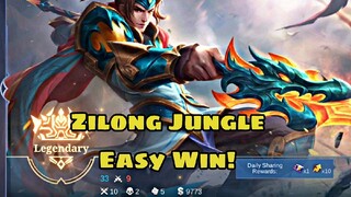 JUNGLE ZILONG EASY WIN 💥ZILONG PLAY 💥 ZILONG MOBILE LEGENDS