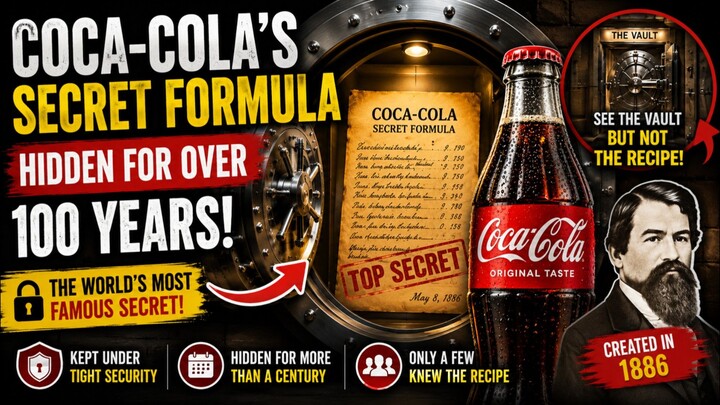 Coca-Cola’s Secret Formula: The Recipe Hidden for Over 100 Years! 🥤🔐