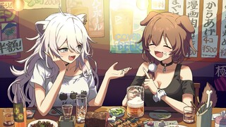 【#ぼたころ】お酒弱い２人で晩酌するでな～【オフコラボ】