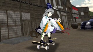 布都玩滑板