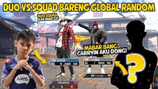 BOCIL ALOK! NGECARRYIN GLOBAL RANDOM DI MODE RANKED SOLO VS SQUAD! GILA GUYS AUTO KILL 20 SENDIRIAN!