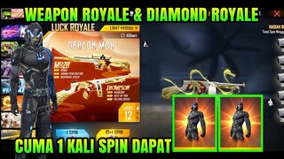 CARA SPIN WEAPON ROYALE DRAGON MOB FREE FIRE | CARA SPIN DIAMOND ROYALE VIGILANTE 1 KALI SPIN