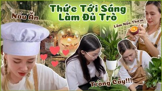 Thức tới sáng tại nhà: Tự tay làm nến thơm, trồng cây giữa đêm 🤭