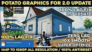 BGMI LAG FIX 2GB RAM CONFIG | ULTRA POTATO GRAPHIC PUBG MOBILE 2.0 | POTATO GRAPHIC PUBG MOBILE 2.0