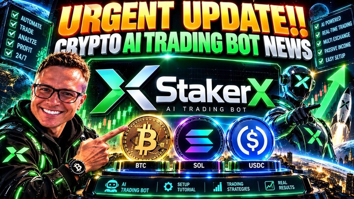 StakerX URGENT UPDATE!! Crypto AI Trading Bot NEWS!!