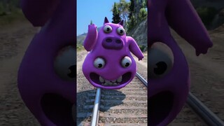 GTA V: CHEF PIGSTER SAVING JUMBO JOSH FROM THOMAS THE TRAIN #shorts