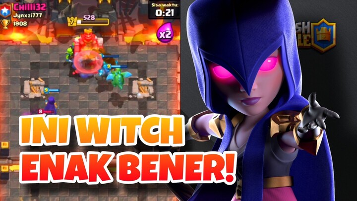 NGERI WITCH BIKIN MUSUH PANIK! - Clash Royale