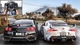 Nissan GTR R35 & Toyota GR Supra CONVOY | Forza Horizon 5 | Steering Wheel Gameplay