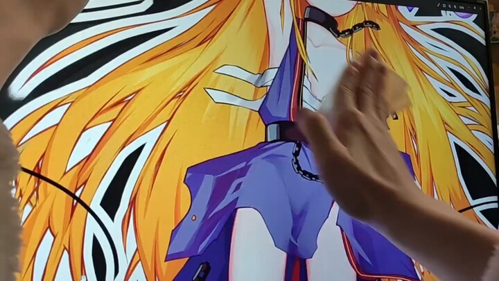 The screen is dirty, wipe it