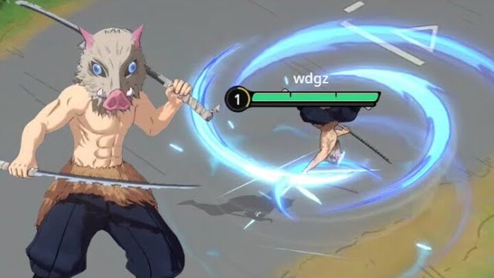 JUMP Assemble: Inosuke Hashibira Gameplay