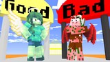 Monster School: Destiny Run Angel vs Devil - Good Zombiegirl vs Bad Pigman | Minecraft Animation