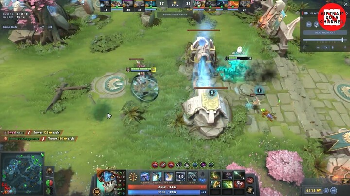 Slark đối đầu Sát thủ Bóng ma - Little use of Silveredge #DOTA #game