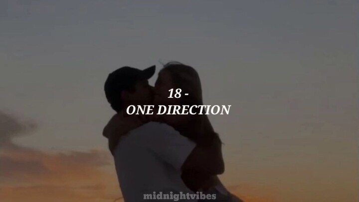 One Direction - 18 / lyrics (sped up + reverb)