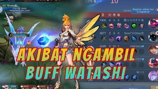 Buff watashi Dicurii? kita ratakan musuhnya ygy, mobile legends bang bang