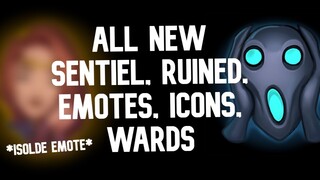 All New Sentiel And Ruined Emotes, Icons, Wards