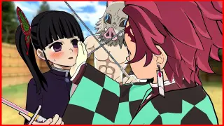 Kanao treina Tanjiro e Inosuke no Demon Slayer Vr