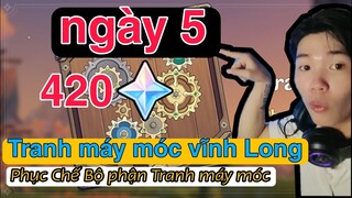 Tranh Máy Móc Vĩnh Cửu Ngày 5 | Phục chế Bộ phận Tranh máy Móc Đơn giản | game Genshin Impact