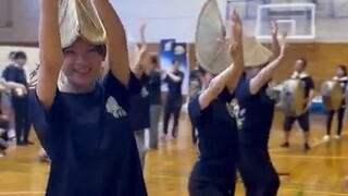 Japanese girl dancing