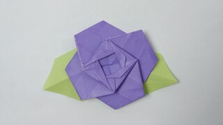 Origami Rose for Beginners 🌹 (Looks Complicated but Super Easy!)