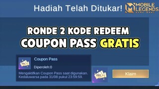 BOCORAN WAR KODE REDEEM COUPON PASS ML GRATIS ! KALIAN HARUS DAPAT