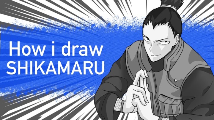 Drawing SHIKAMARU || Naruto Shippuden// Speedpaint