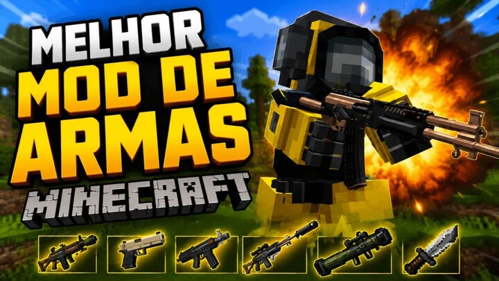 O melhor mod de armas para Minecraft e armaduras táticas