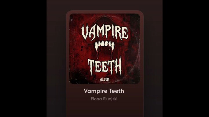 Fiona Slunjski (菲奧娜·斯倫斯基) 'Vampire Teeth' official audio