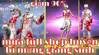 Free fire| mua full shop huyền bí tháng 12 chào mừng giáng sinh - shop huyền bí có thẻ vô cực không