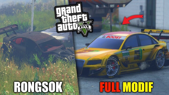 AKU MENEMUKAN MOBIL LANGKA TERBENGKALAI DI RUMAH KOSONG - GTA 5 MOD