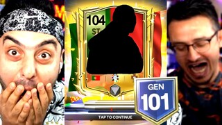 DAYI 101 GEN OLDU 😱 ÇILDIRDI ! YOK BÖYLE ŞANS ! 104 LÜK YENİ OYUNCU ! KAPIŞMA EA FC MOBİLE 24 !
