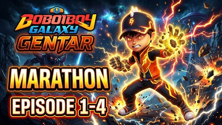 BoBoiBoy Galaxy GENTAR MARATHON EP1-4 (ENG DUB)
