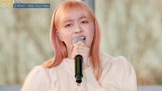Lily英文全开麦翻唱When I was your man现场！