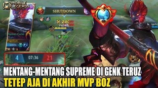 Mentang2 pegang title Supreme di genk trus abis2an tapi tetep aja ujung2nya kita bantai auto MVP