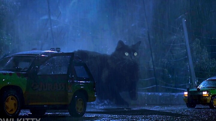 Cat in Jurassic Park