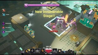 Minecraft Dungeons Luminous Night Updated Tempest Golem (It's Invulnerable now!!)