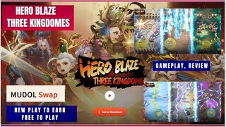 Hero Blaze: Three Kingdomes New P2E | Gameplay , Review ( Tagalog )