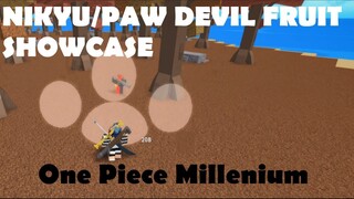 ONE PIECE MILLENIUM |NIKYU/PAW Devil Fruit Showcase |ROBLOX ONE PIECE GAME| Bapeboi