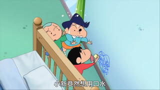 蜡笔小新：小新被误会在墙上乱涂鸦，风间遗憾擦掉了自己的杰作