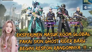 EKSPERIMEN MASUK ROOM GLOBAL PAKAI SKIN GHOST RIDER MALAH DAPAT CEWEK CANTIK !! - PUBG MOBILE