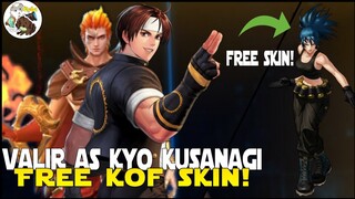 FREE EPIC SKIN AND KYO KUSANAGI AS VALIR'S SKIN MOBILE LEGENDS KOF ENCORE FREE SKIN EVENT MLBB NEWS!