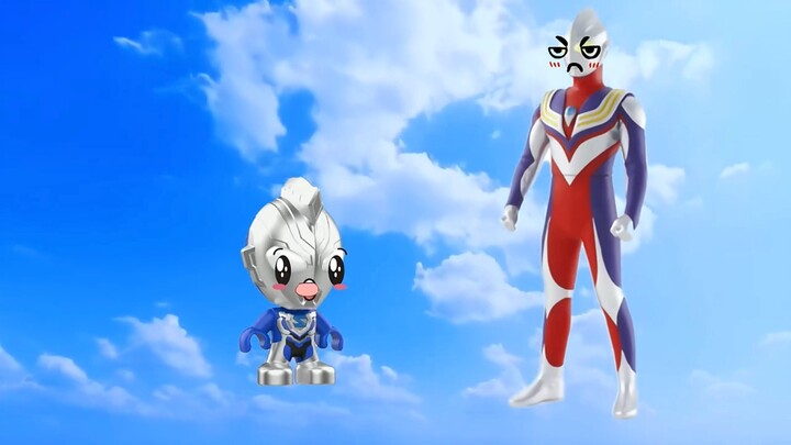 Why are Ozeta and Ultraman Tiga in the sky?