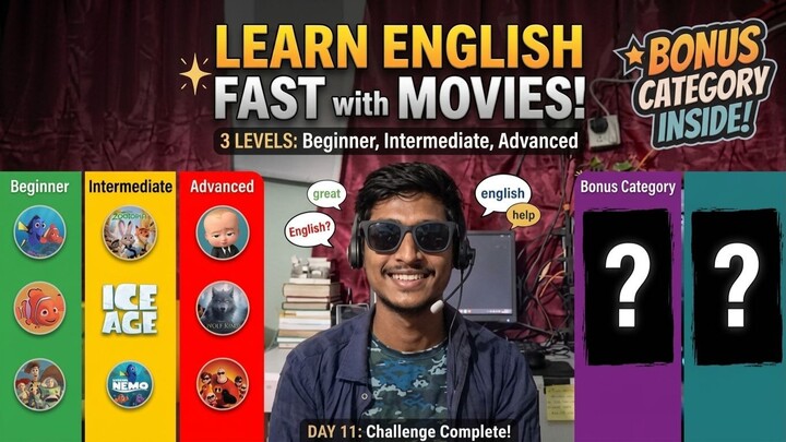 Day 11 | Stop Watching English Movies! | Learn English with Animated Movies | @SRKuhin⁩ | #srkuhin
