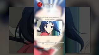 POV: When your teacher is sniper expert #anime #shorts #animeedits #animememes