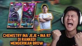 DUO MAUT JEJE DAN RRQ R7 DI RANKED MENGERIKAN! +1 CHEMISTRY - Mobile Legend